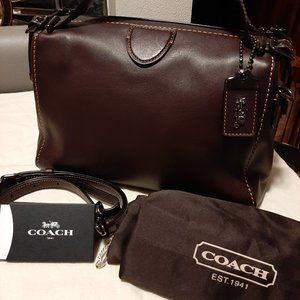 Coach 1941 Laurel Frame Satchel Bag *Rare* Oxblood/Gunmetal color